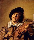 Boy Playing A Violin by Frans Hals